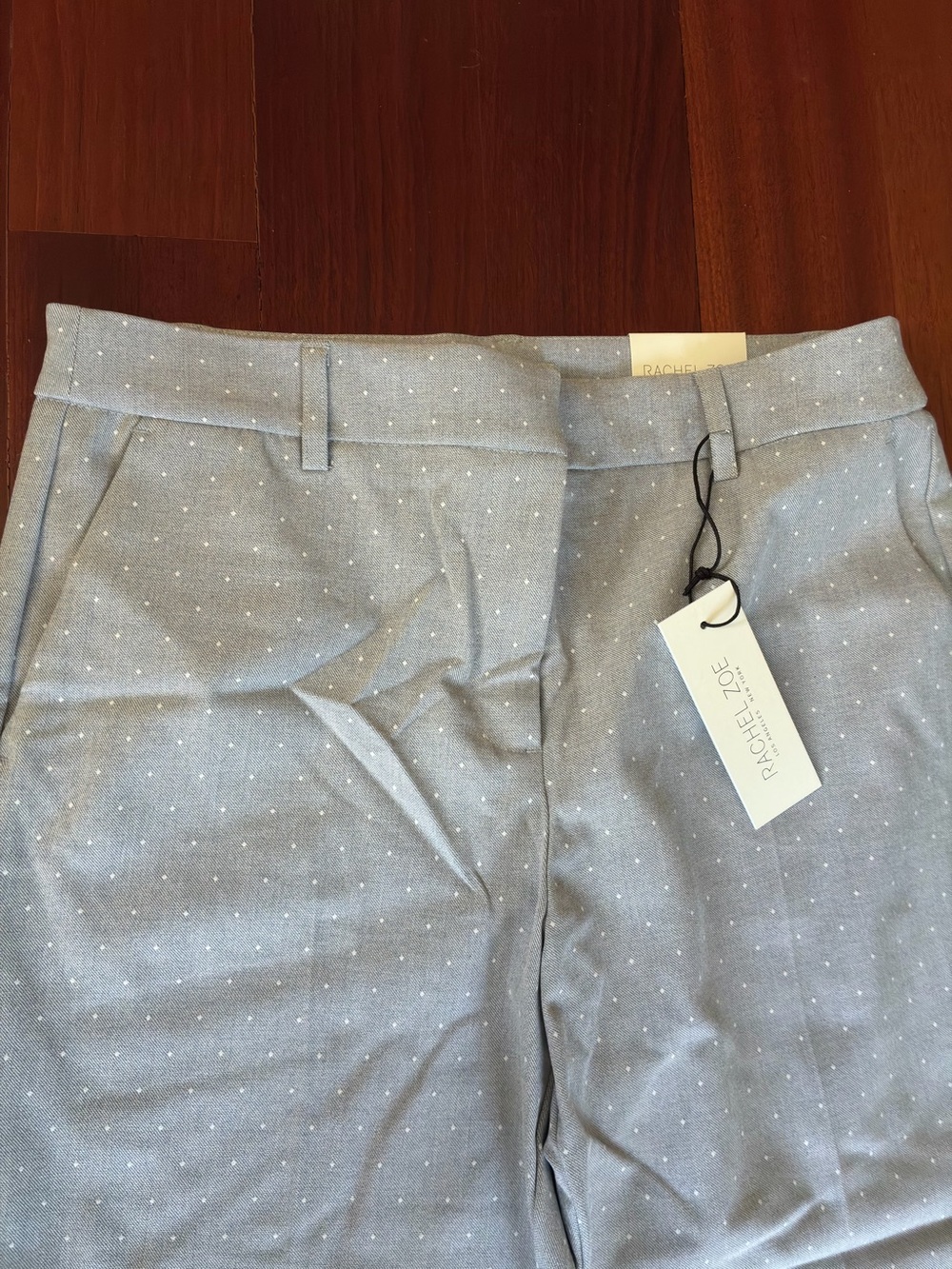 Rachel Zoe Light Gray Polka Dot Men’s Dress Pants
